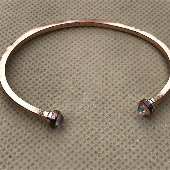 Kendra Scott Bracelet cuff antique gold Tone Thin - Picture 10 of 13